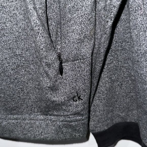 Calvin Klein Body Fit Gray Zip-Up Jacket XL - Picture 4 of 7